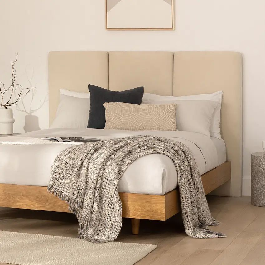 Queen- Article, Noel Headboard, Taupe - Open Box