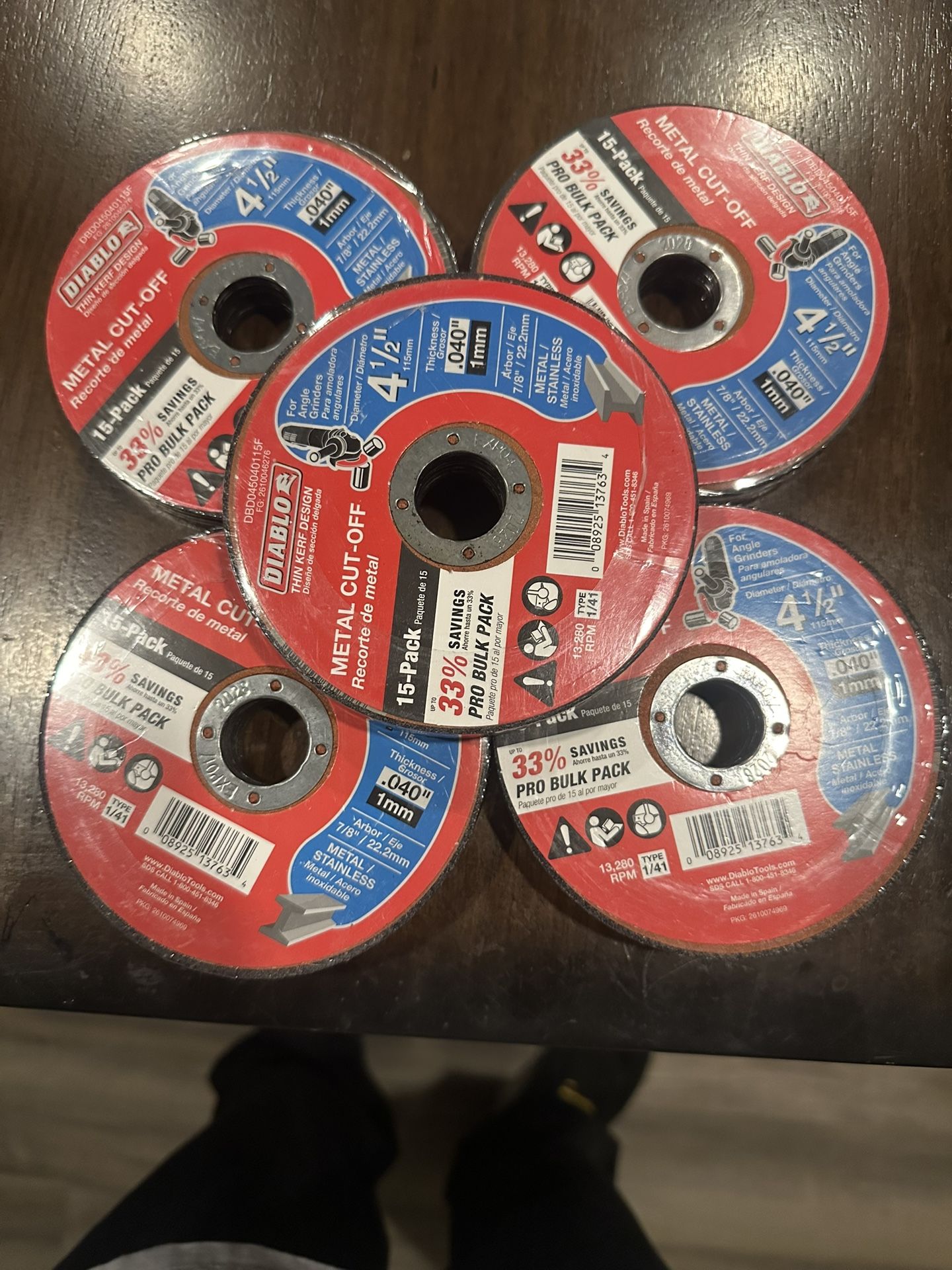 Diablo Metal Cut Off Disks (Angle Grinder)