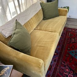 West Elm Velvet Sofa