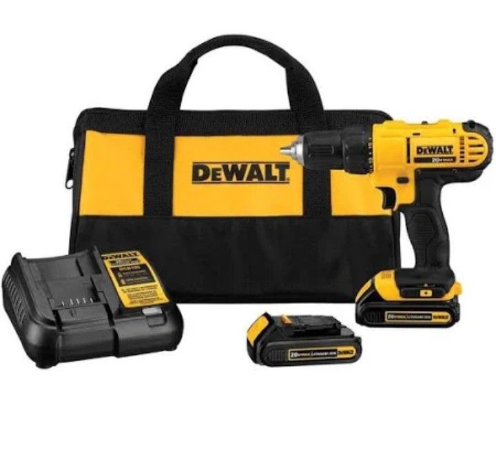 DeWalt 20V MAX 1/2 in. Brushed Cordless Compact Drill Kit (Battery & Charger)