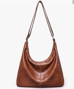 Hobo Bags for Women Vegan Leather Purses Slouchy Shoulder Bag Womens Tote Crossbody Foldable Ladies Handbag