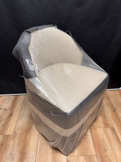 Cream Upholstered Accent Chair