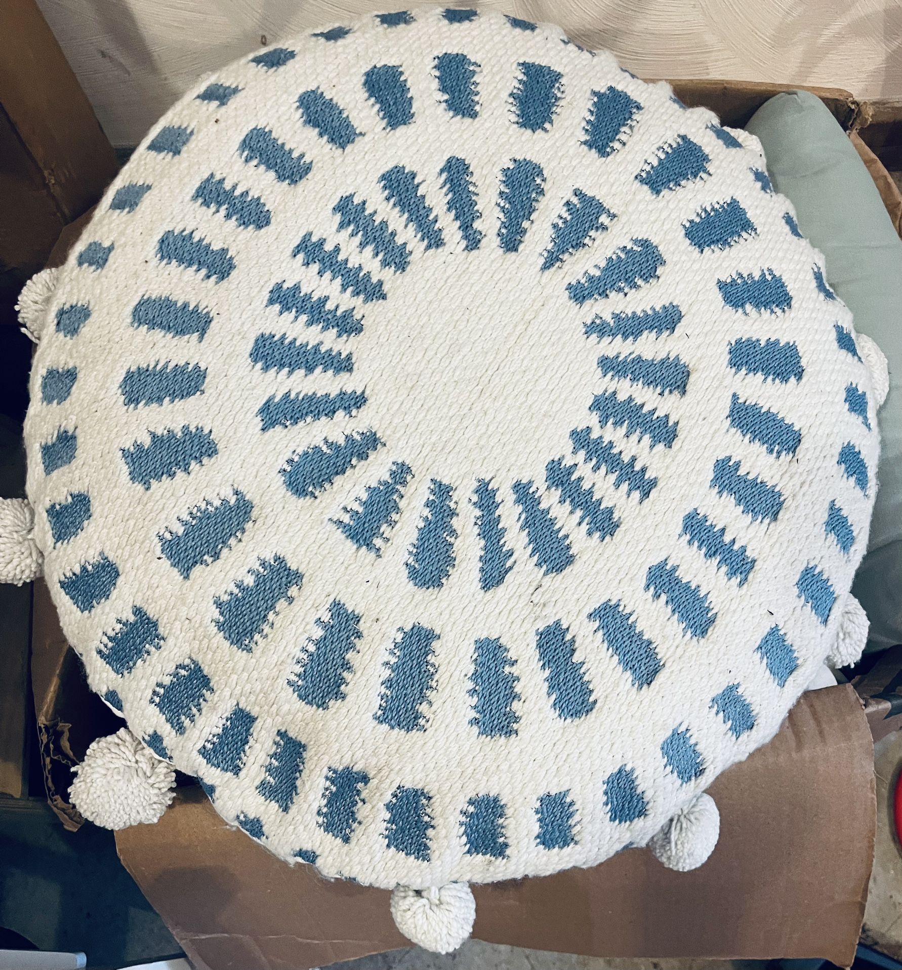 Opalhouse Round Boho 24” Crotched Pillow With Tassels