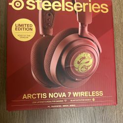 Steelsteries,  Limited Edition Year If The Dragon Arctic Nova 7 Wireless Headphones Burgundy