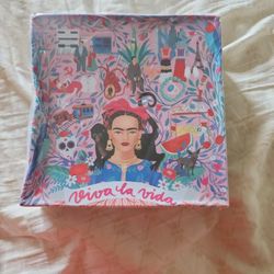 EEBOO

Piece and Love Viva La Vida Frida Kahlo 1000 Piece Square Adult Jigsaw Puzzle

