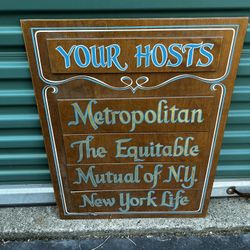 Old Insurance Wooden Sign