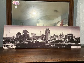 Long picture frame of San Antonio