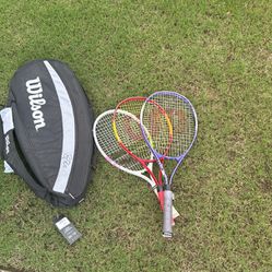 Tennis Bag And Racket 