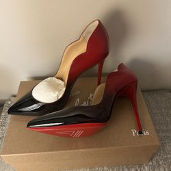 Louis Vuitton red bottoms ombre, hot chicks never been worn they was a gift, size 38 8 