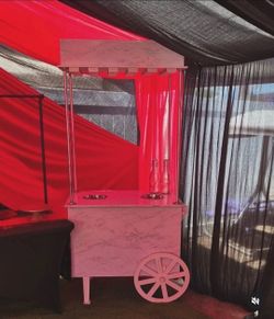 Champagne cart.