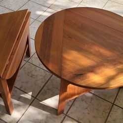 End Tables, Wooden, Folding