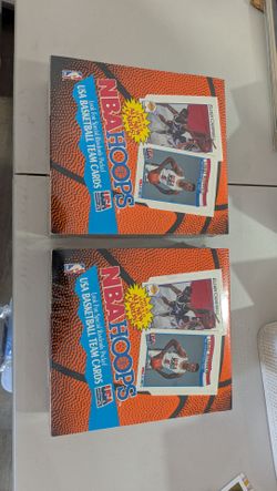 2 NBA Hoops 1991-92 Series II Basketball Card Boxes - RARE Rack Packs (not your normal hobby box)