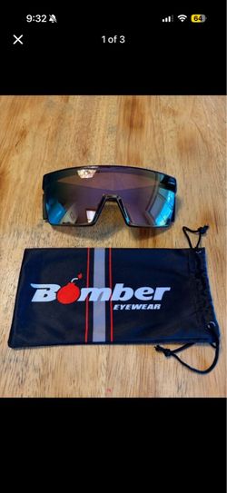 Bomber Eyewear Buzz Grande Black Sunglasses Rose Mirrored Lens Discontinued