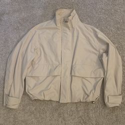 Zara Cream Bomber Jacket – Size Small, Worn Once