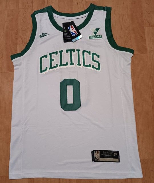 Size Medium. Jayson Tatum White Boston Celtics Jersey.