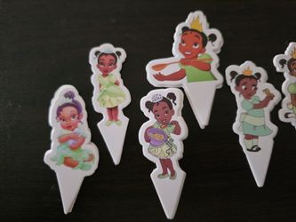 tiana cupcake toppers