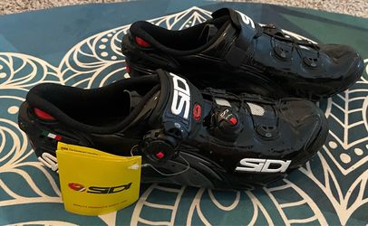 New Sidi Wire Carbon Vernice Road Cycling Shoes EU 43 Carbon Sole Black