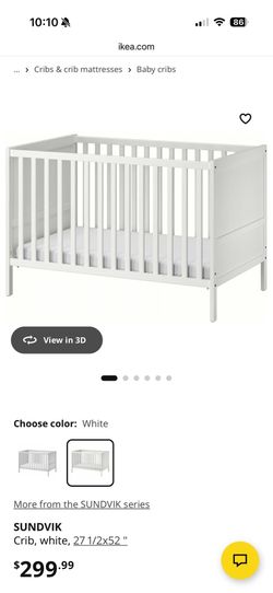 Sundvik Crib + mattress