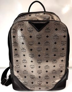 Limited Edition MCM Backpack  Silver Unisex H (R)