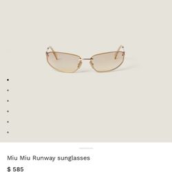 Miu miu Runway Glasses