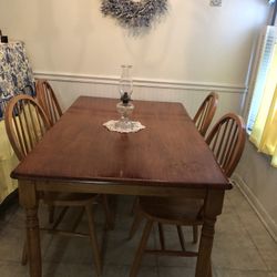 Farm House Kitchen Table With 4 Chairs