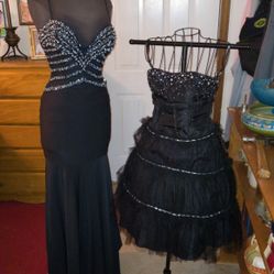 Short And Long Black Evening Gowns (Not Sold As 1 Item) $ Is Per Dress