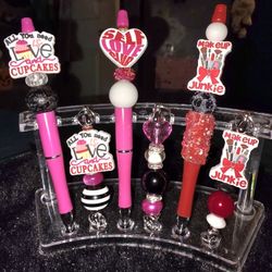 Beaded Pen With Matching Keychain 