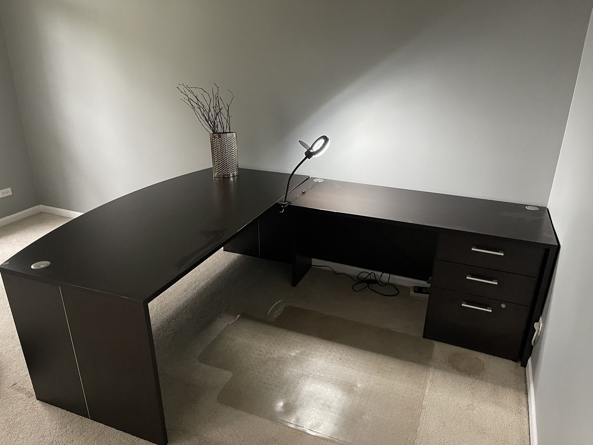 MODERN CONTEMPORARY Home Office Desk LShape