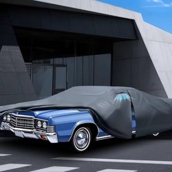 (4444-69) Car Cover Waterproof All Weather for Large Sedan,Outdoor Cover Fit for Ford Crown Victoria, Cadillac DTS, Grand Marquis, Lincoln Continental