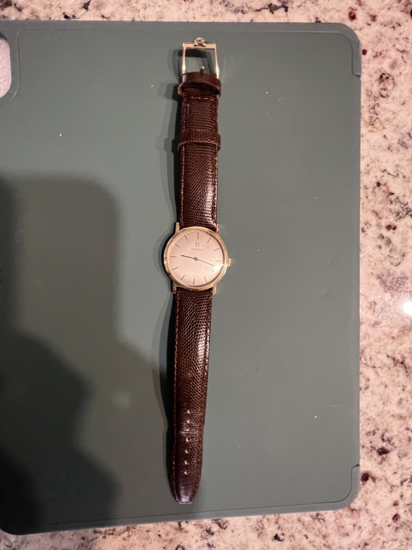 Omega vintage 14k Solid Gold Watch 
