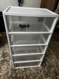 5-Drawer Plastic Storage Cart
