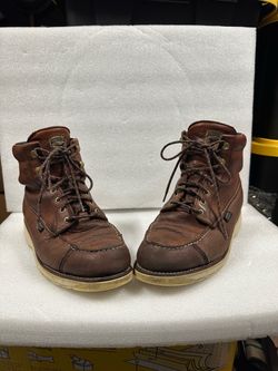 Irish setter wingshooter brown leather moc toe boots 10.5 D