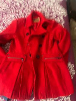 Red coat by guess