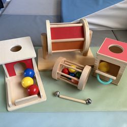 Montessori wooden baby toys
