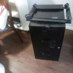 Black Filing Cabinet 