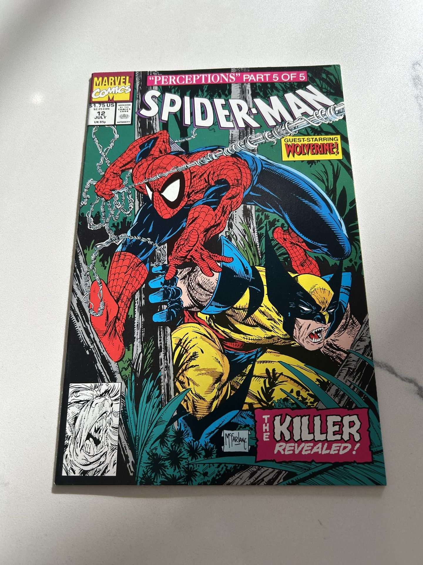 SPIDER-MAN #12 PERCEPTIONS PART 5 OF 5 MARVEL COMIC UNREAD! TODD MCFARLANE! NM