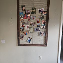 Chicken Wire Picture Holder