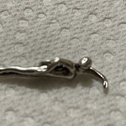 JAMES AVERY RETIRED STERLING SILVER 1.5 INCH SWIMMER CHARM