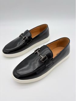 Xray Men's Slip-On Loafer Black/White Sole Buckle Round Toe US 9 EU 42