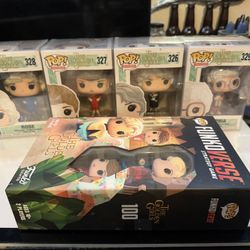 Set of Golden Girls Funko! Pops + Funkoverse Game