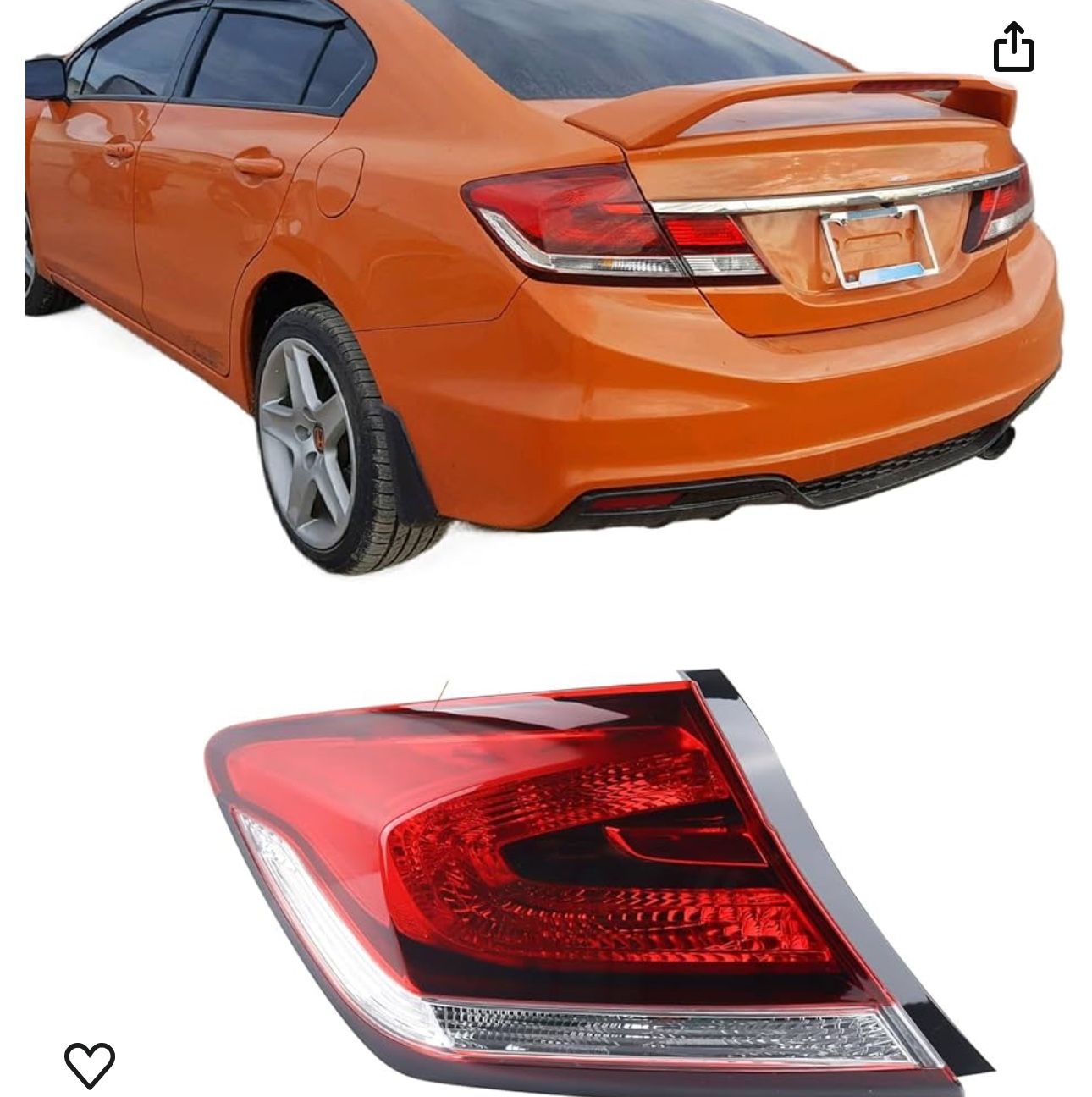 Tail Lights Honda Civic 2013-2015 Originals