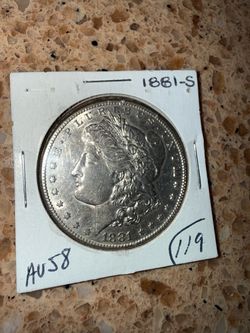 1881-s Morgan silver dollar