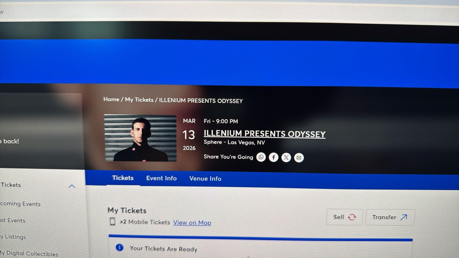 Illenium Odyssey @ The Sphere - March 13 (Fri)