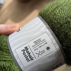 Green Mohair/Wool/Acrylic Blend