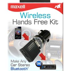 Wireless FM BT kit. Bluetooth receiver Works with most smartphones. USB dongle plugs into USB 12 volt adapter (included).