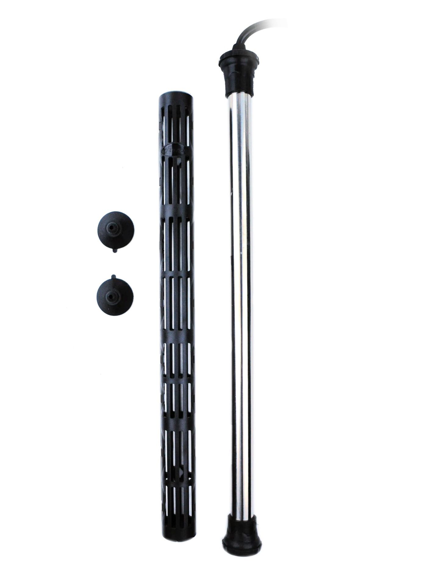 Finnex Titanium Aquarium Heater THU Series, Premium Nickel Coil, Large 19mm Tube, Heater Guard, 300 Watts