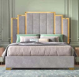 Luxury Queen Bed with Mattress