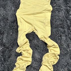 Yellow Women’s Stacked  Jumpsuit