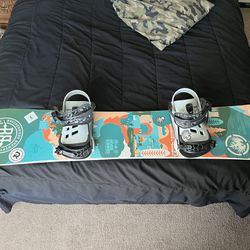 Never Summer Snow Board And Union STR Bindings
