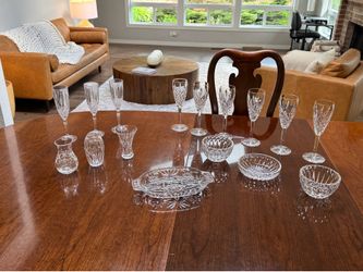 Waterford Crystal Collection – Flutes, Bud Vases, Bowls & Serving Dish